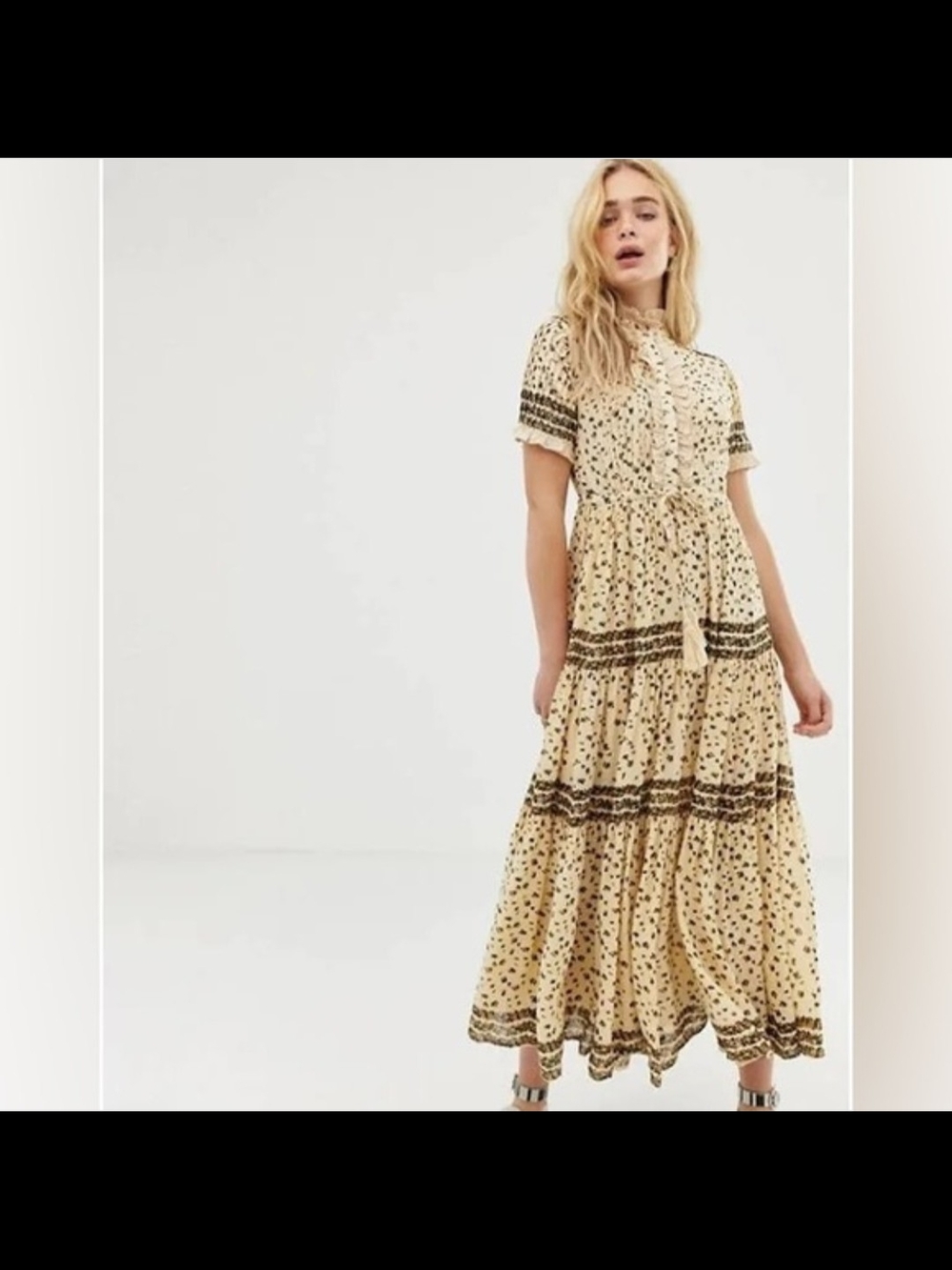 NWOT Free People Rare Feelings Maxi Dress Size Small
